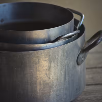 Marmites pour la teinture végétale